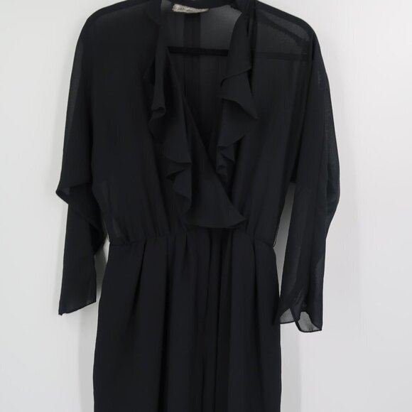 Vintage Michael Maiello for Pat Richards Black Jumpsuit Size 10 1970's - Picture 12 of 16